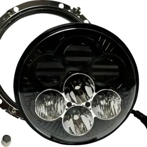 CUSTOM DYNAMICS Phare à LED Shark Demon de 7” avec rétroéclairage - Touring 14+ Parts europe