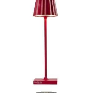 Petite lampe plissée - Rouge