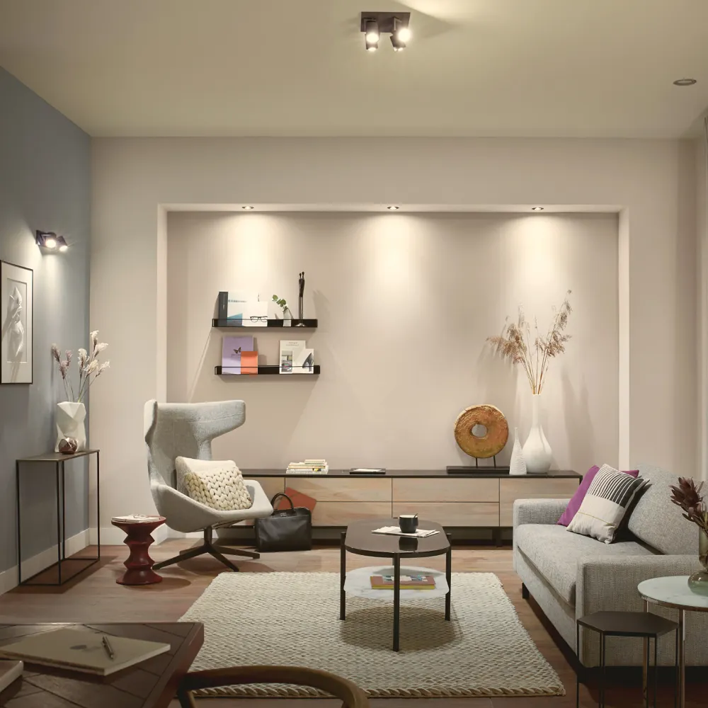 Philips Hue Empotrable Milliskin plata White Ambiance 5W 871951434282800 (3 uds) 350lm