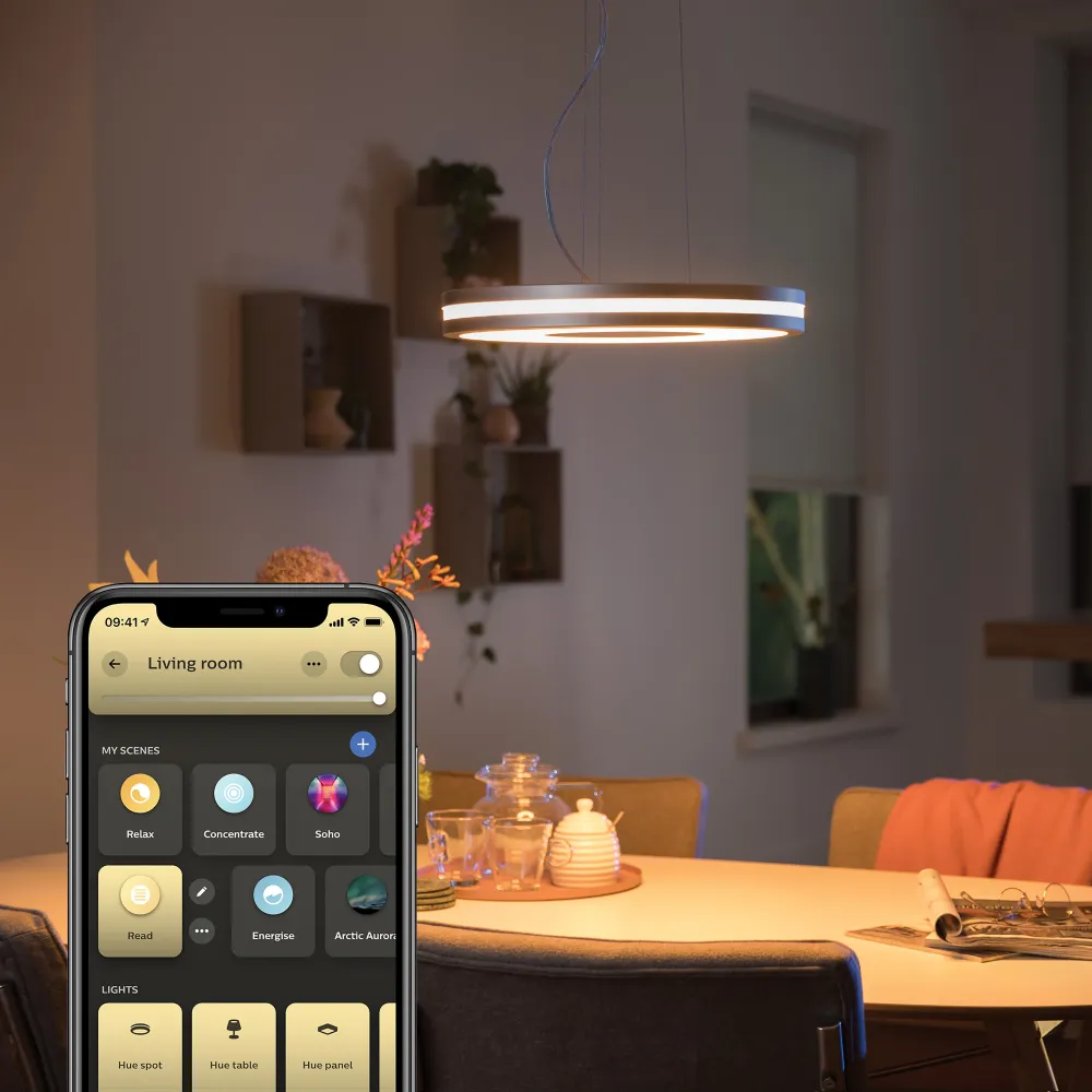 Philips Hue Lámpara colgante Being plata White Ambiance 25W 4098448P6 2900lm