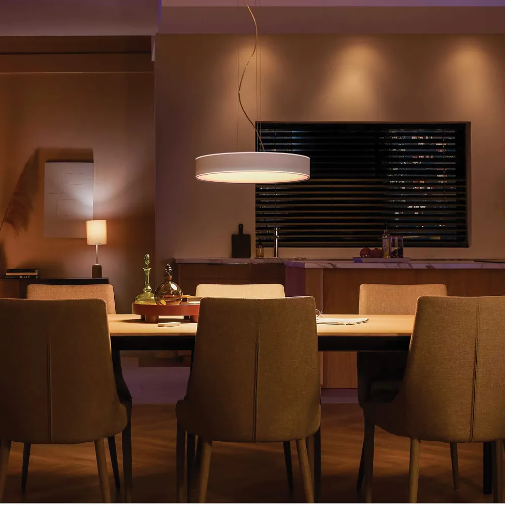 Philips Hue Lámpara colgante Enrave blanco White Ambiance 34W 4116231P6 4300lm