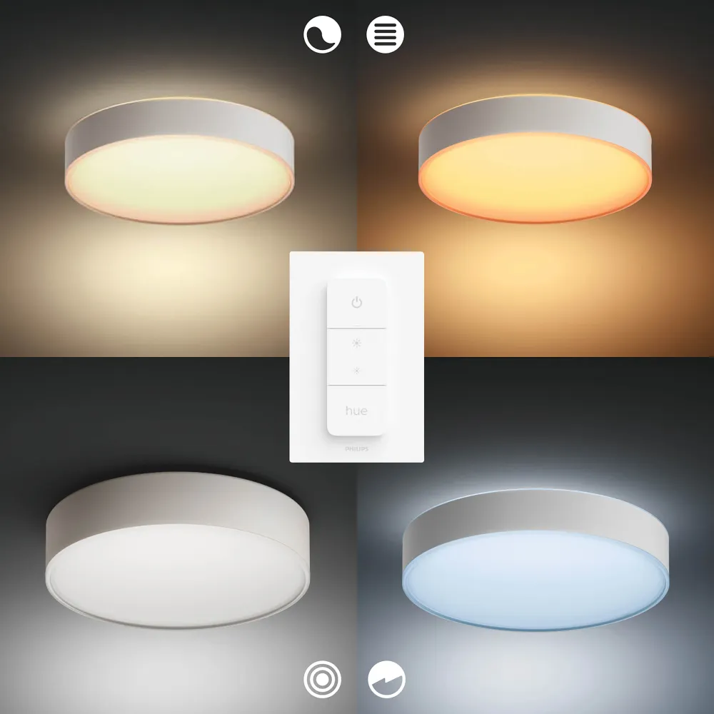 Philips Hue Plafón Enrave blanco White Ambiance 34W 4116031P6 4300lm