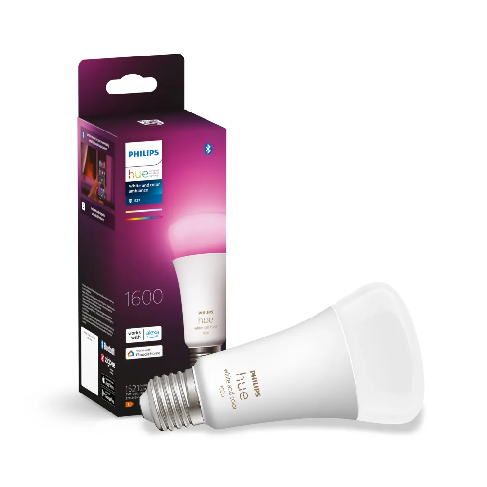 Philips Hue White and Color Ambiance Bombilla RGBW E27 15W 1521lm 28815700