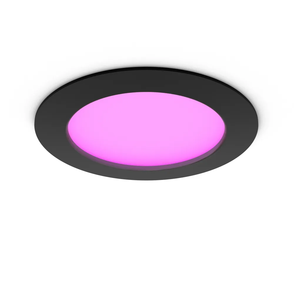 Philips Hue White and Color Ambiance Empotrable slim recessed light negro RGBW 12W IP44 872016926427400