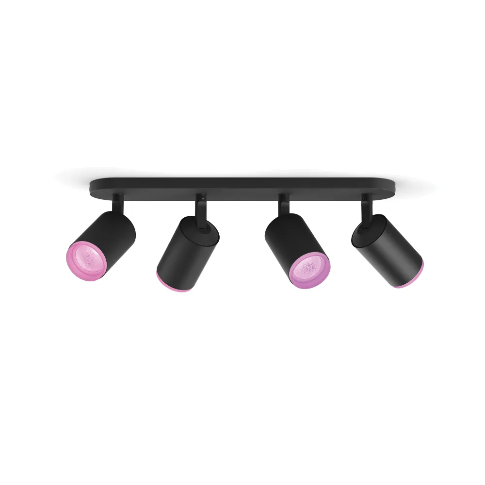 Philips Hue White and Color Ambiance Foco Fugato negro RGBW 6W 5063430P7 350lm