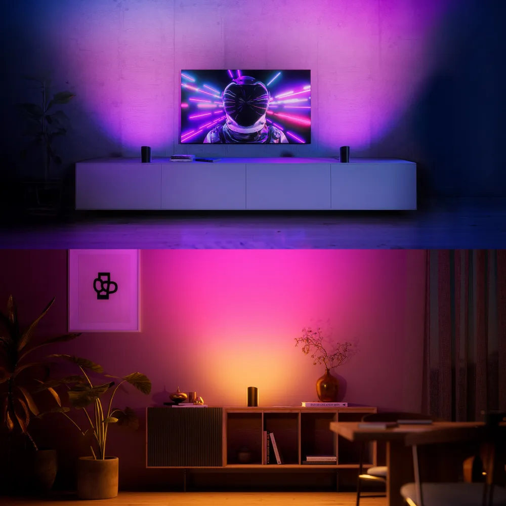 Philips Hue White and Color Ambiance Lámpara de mesa Play Wall washer negro RGBW 20W (2 uds) 8720169385993