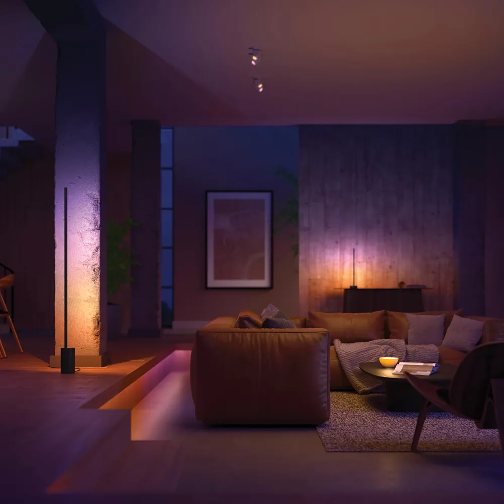 Philips Hue White and Color Ambiance Lámpara de pie signe negro RGBW 29W 871951447621900 2550lm