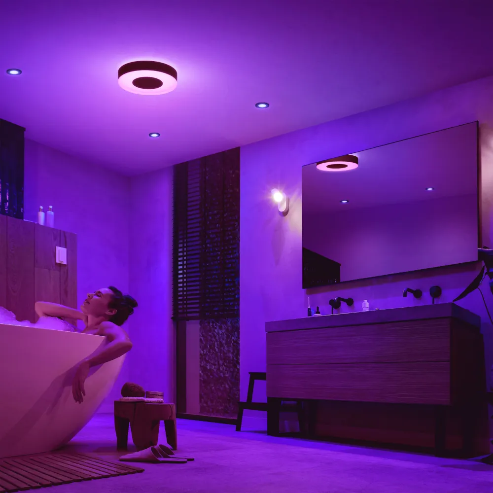 Philips Hue White and Color Ambiance Plafón Xamento negro RGBW 33W IP44 871951445225100 2350lm