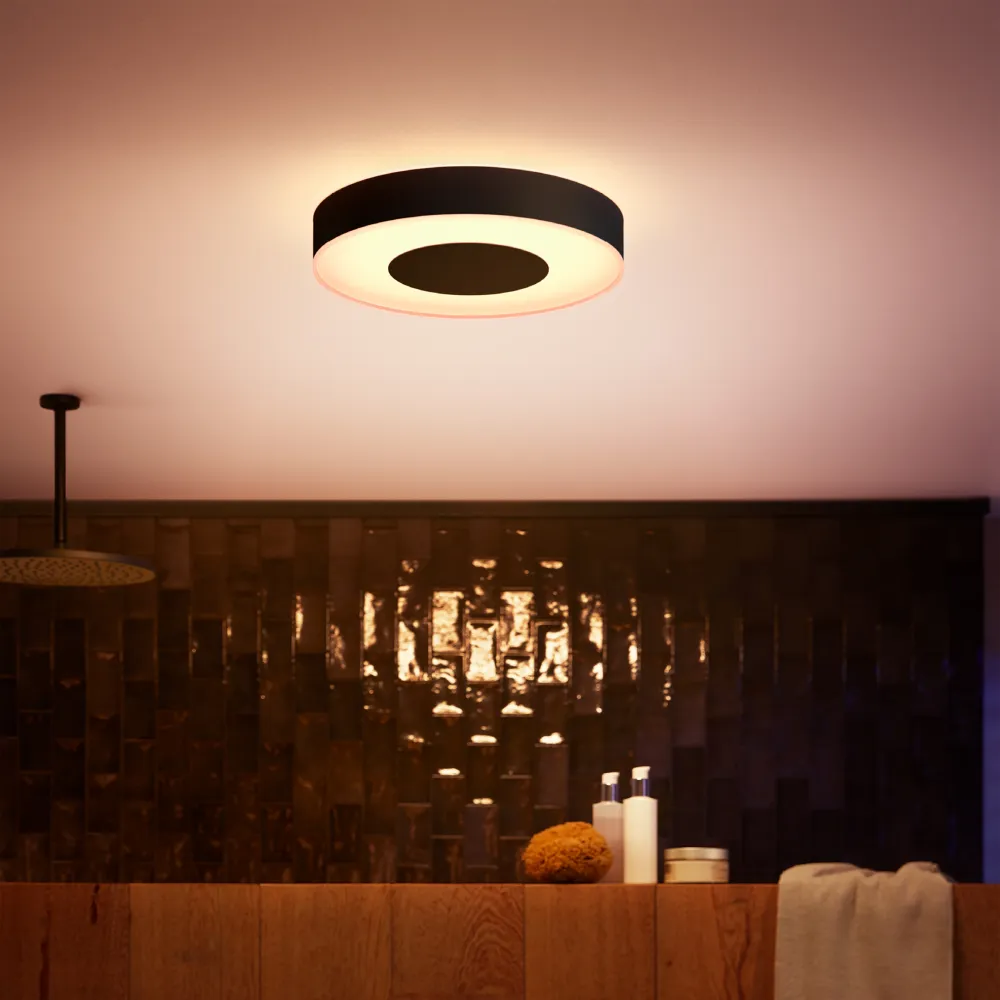 Philips Hue White and Color Ambiance Plafón Xamento negro RGBW 33W IP44 871951445225100 2350lm
