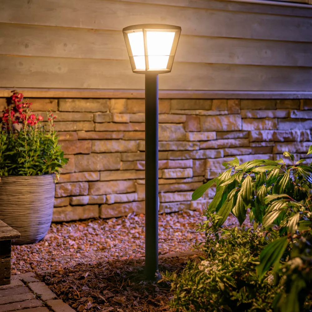 Philips Hue White and Color Ambiance Sobremesa Econic negro RGBW 15W IP44 1744230P7 1140lm