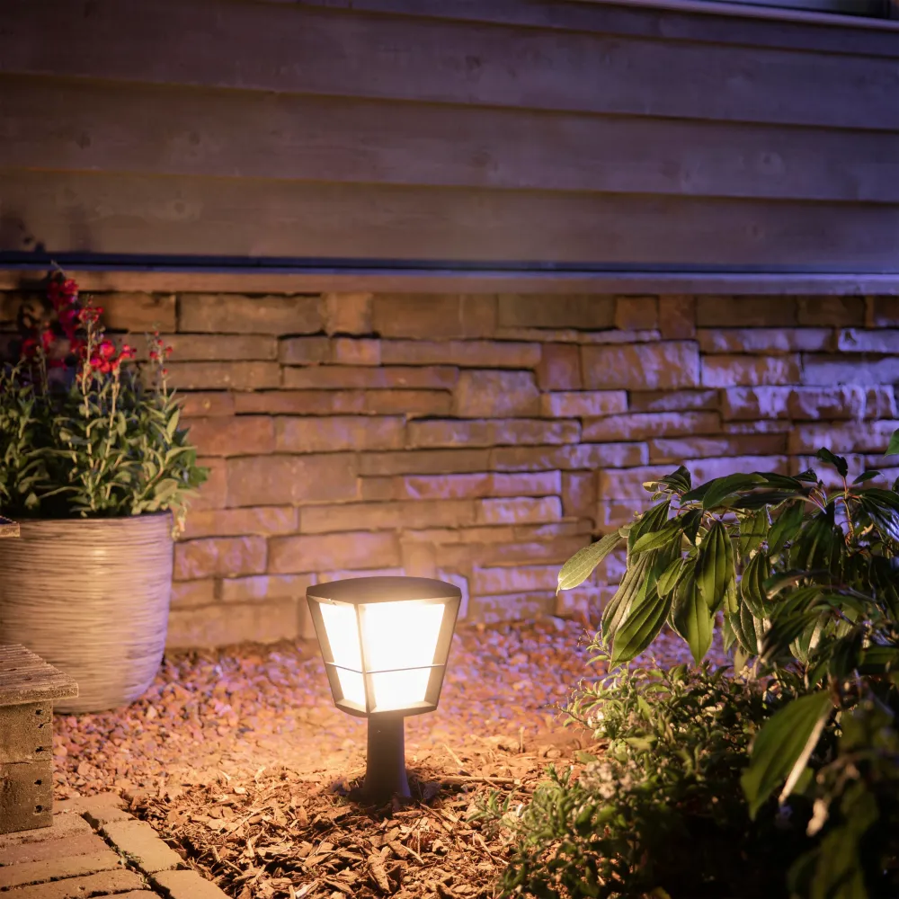 Philips Hue White and Color Ambiance Sobremesa Econic negro RGBW 15W IP44 1744130P7 1140lm