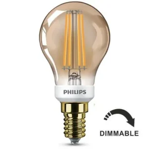 Philips Spherical LED Bulb 5W dimmable E14 Vintage 81415400