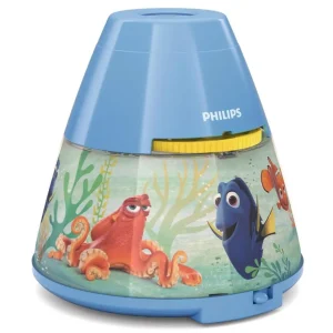 Philips – Projecteur LED Enfant Motif Dory – Veilleuse décorative bleue