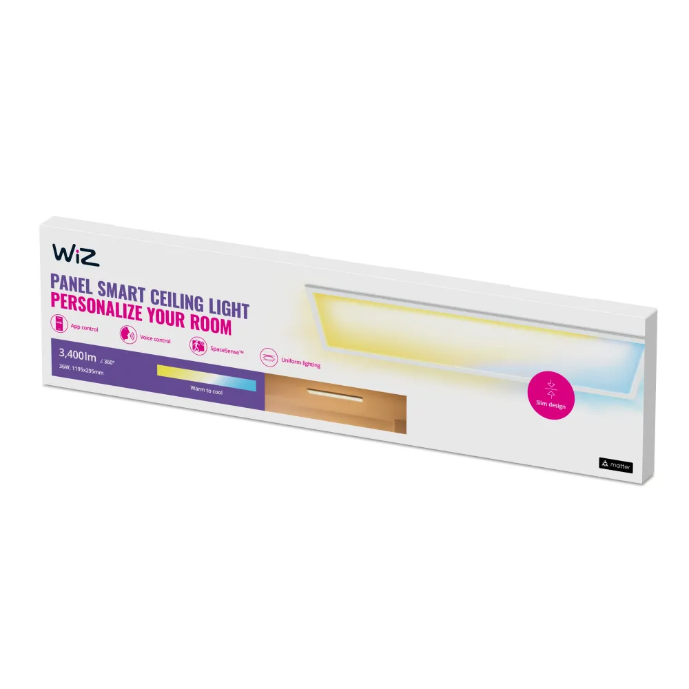 WiZ White Ambiance Plafón Tunable White 36W 3400lm 0169071391 Philips