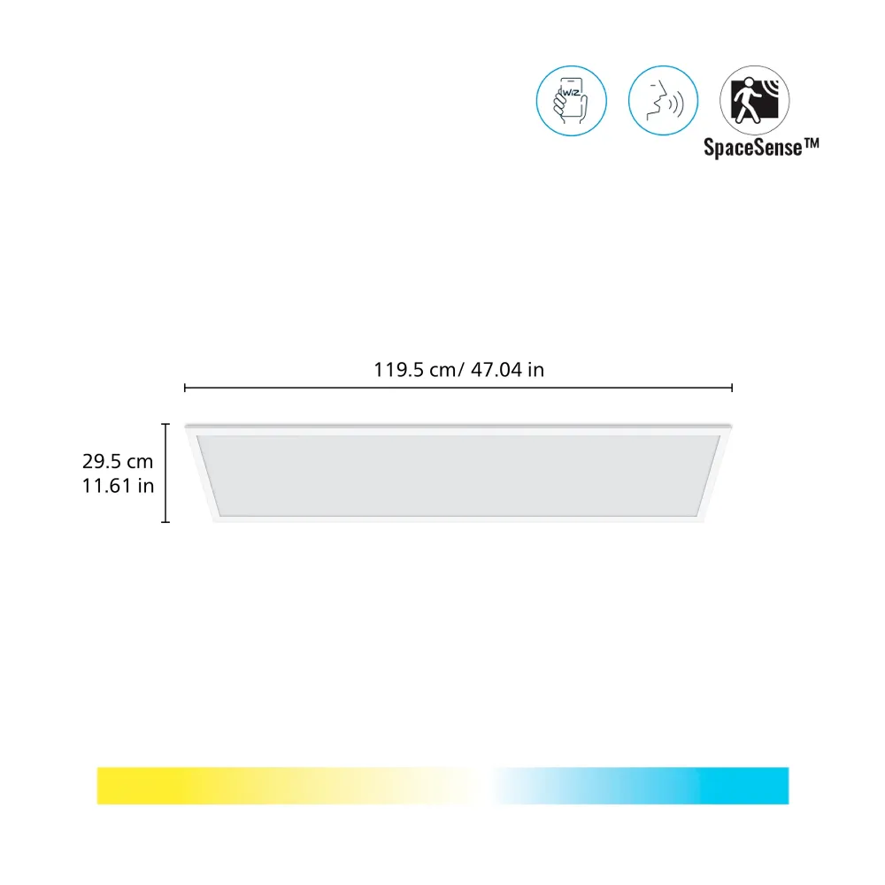 WiZ White Ambiance Plafón Tunable White 36W 3400lm 0169071391 Philips