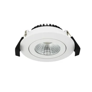 Place en retrait blanc | Profondeur à faible teneur en profondeur IP54 | Tiltable | Round | Ø 68 mm