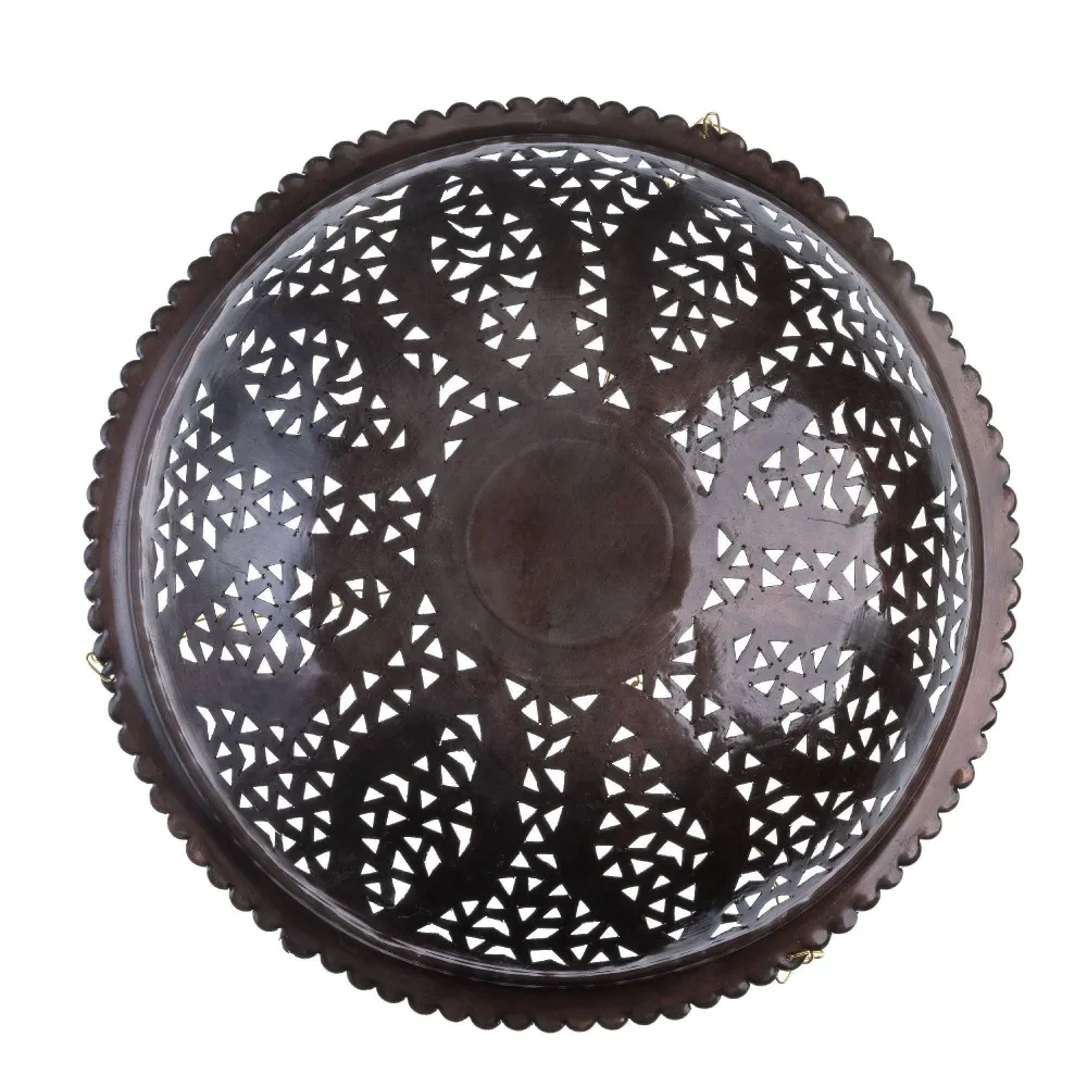 Plafonnier arabe en fer forgé ajouré 40cm