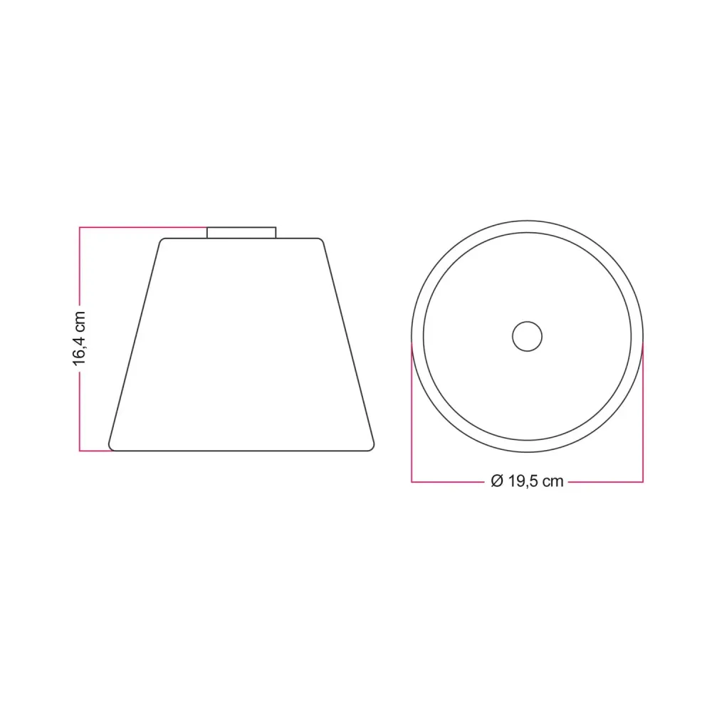 Plafonnier design avec ampoule Ghost en forme de cône transparent - Noir