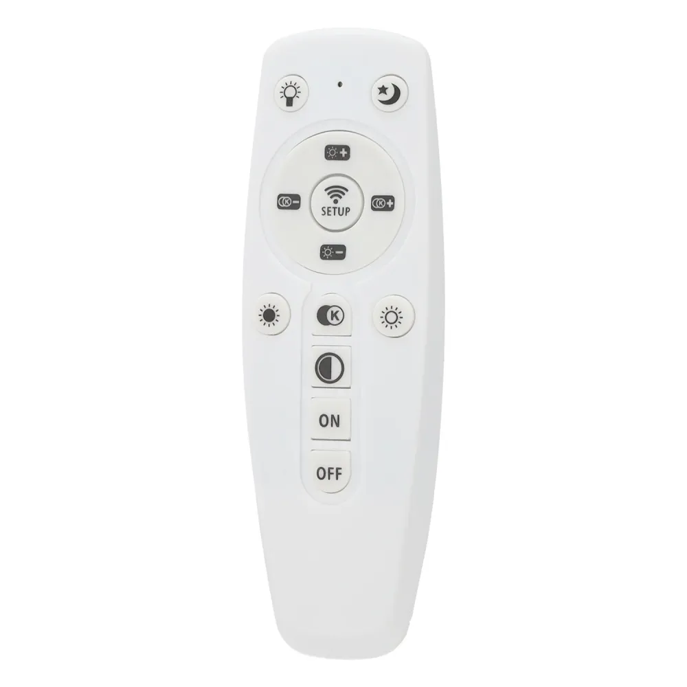Plafonnier LED décoratif 40 W CCT 3 000-6 000 °K (Tonalité lumineuse variable) Télécommande Finition noire