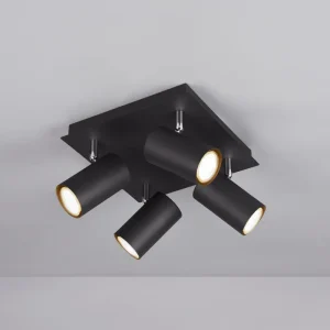 Plafonnier Marley noir 4L 802430432
