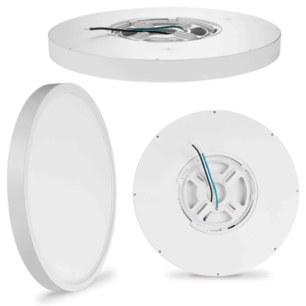 Plafonnier rond DEL intégrées 5 pouces - Blanc