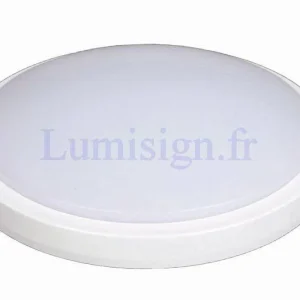 Plafonnier salle de bain LED en saillie 18 watts 4000K