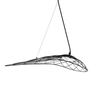 Plafonnier suspendu noir 10 W 3000 K PZA197 zambelis