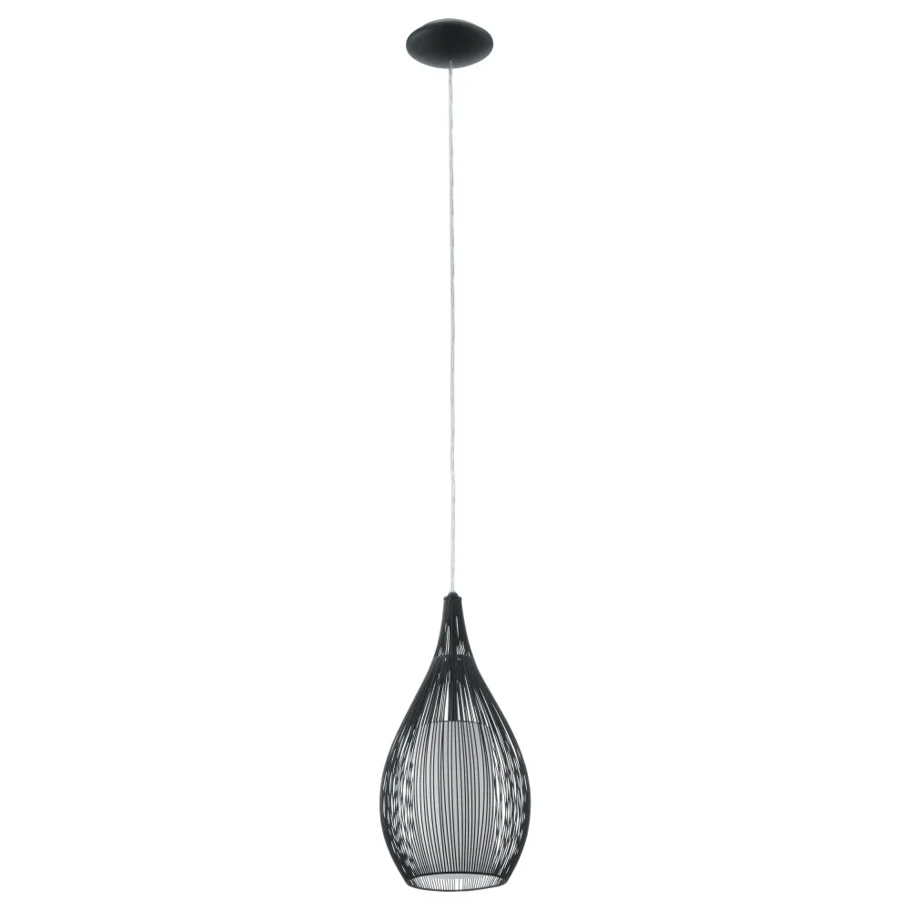 Plafonnier suspendu Razoni eglo noir 92252
