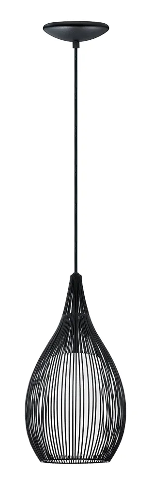 Plafonnier suspendu Razoni eglo noir 92252