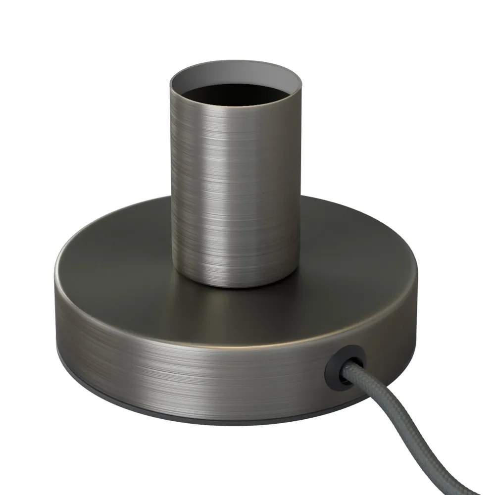 Posaluce - Lampe de table en métal - Titane satiné