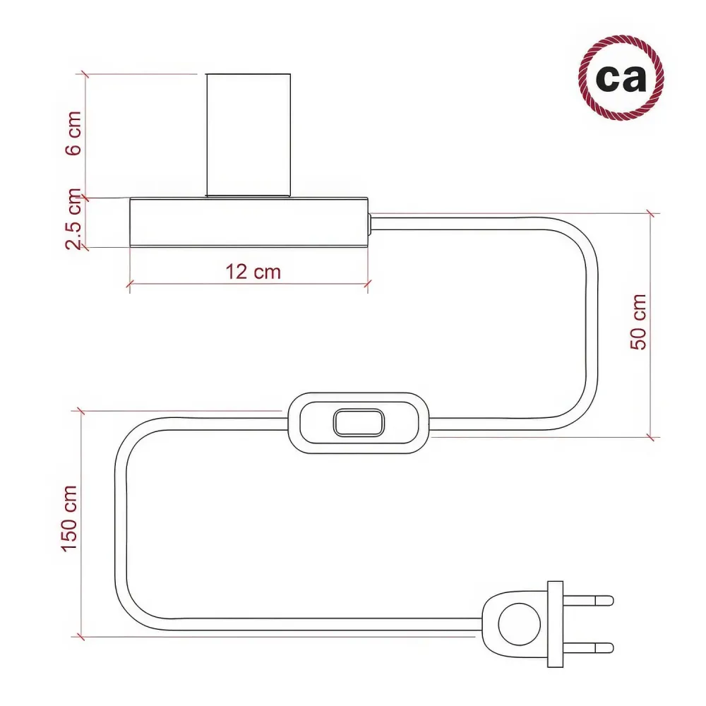 Posaluce - Lampe de table en métal - Titane satiné