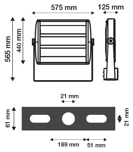 Projecteur extérieur LED 300W 4000K