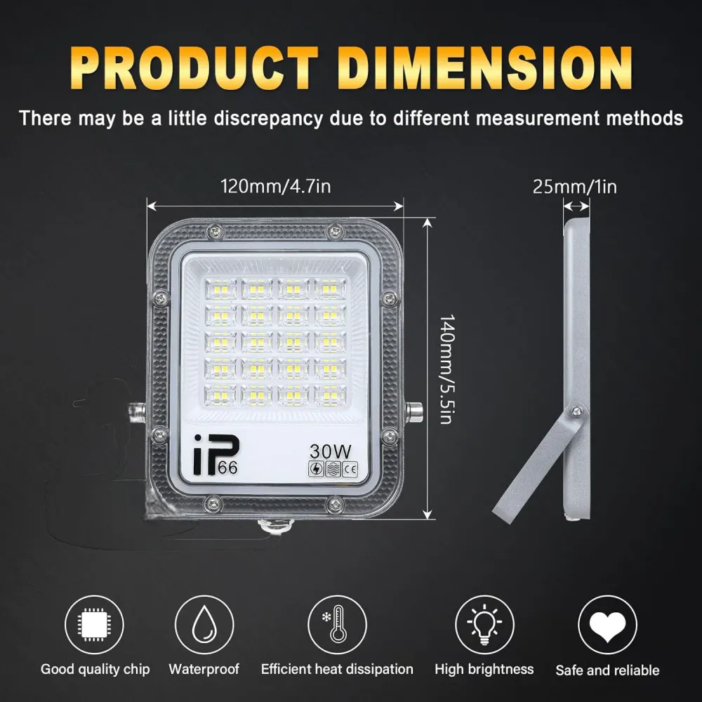Projecteur électrique Led, IP66 étanche