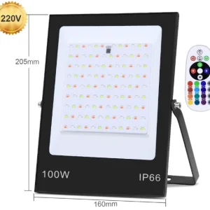 projecteur led rgb 100 watts