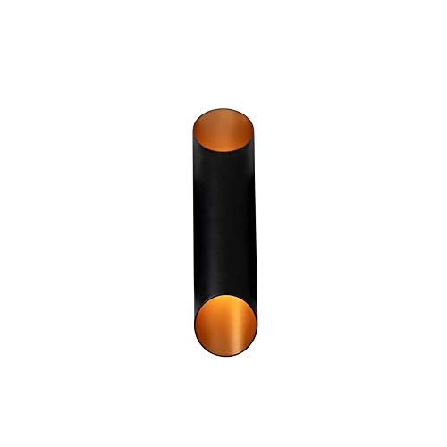 QAZQA organa - Applique murale Moderne - 2 lumière - L 9.6 cm - Noir - Moderne - Éclairage intérieur - Salon I Chambre I C...
