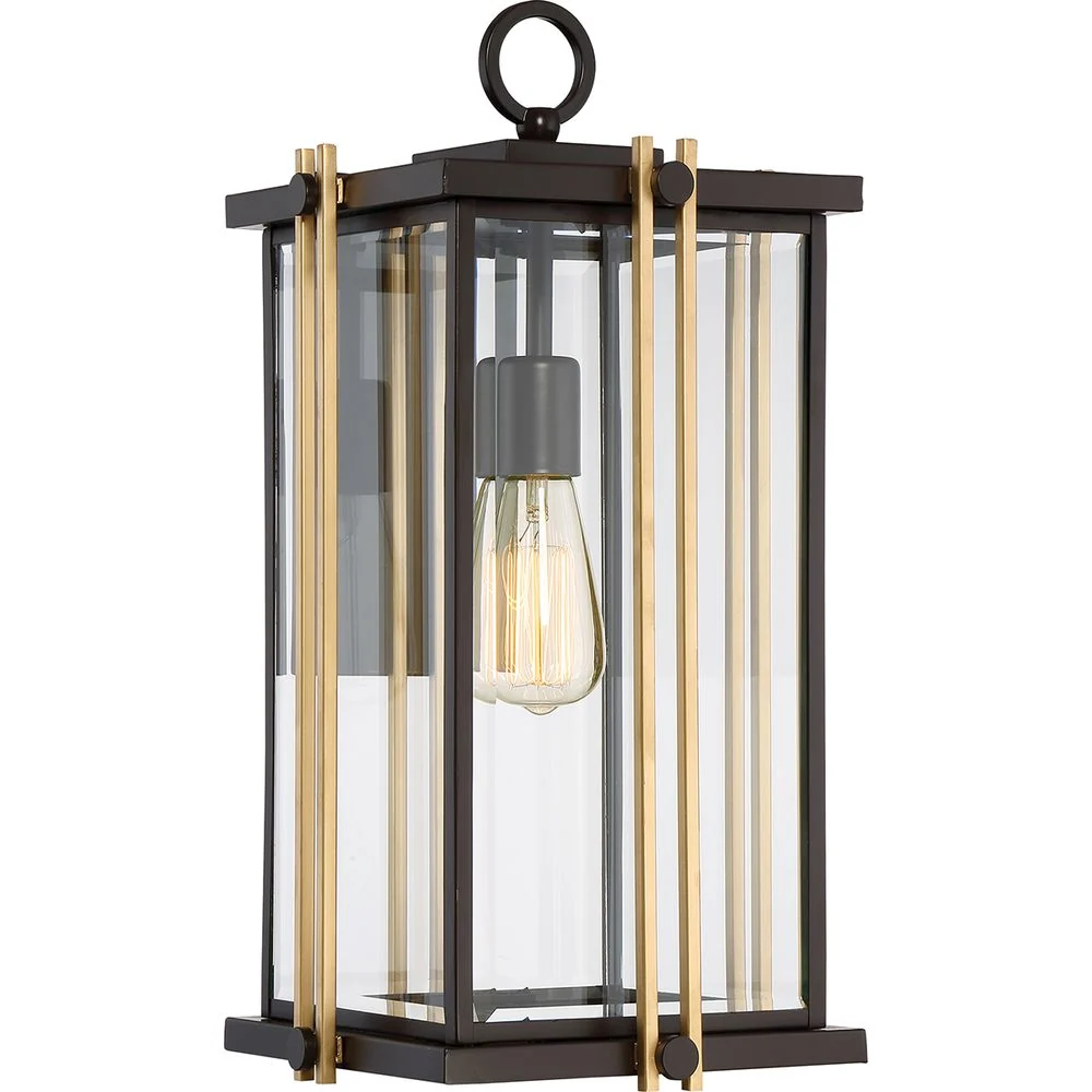 Applique murale d'extérieur Quoizel Goldenrod 1L, douille E27, hauteur 51 cm