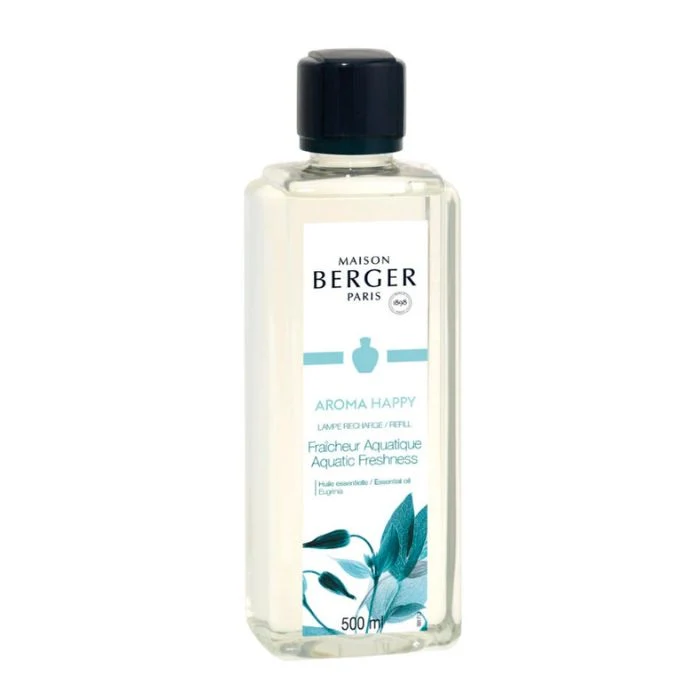 Recharge lampe Maison Berger 500 ml aroma happy (fraîcheur aquatique)