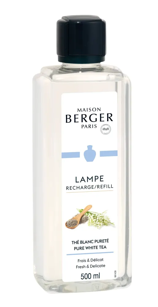 Recharge Maison Berger - pour lampe à parfum - Thé Blanc Pur - 500 ml