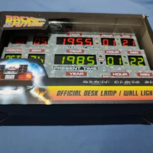 Retour vers le futur - Lampe de bureau / Applique murale 3D Console de la machine à remonter le temps de la DeLorean