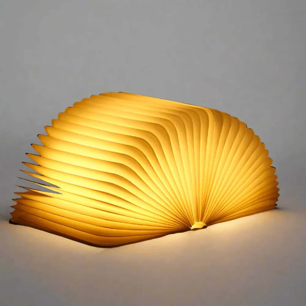 Lampe de table pliable en bois, lampe de lecture LED RetrosNJerseys