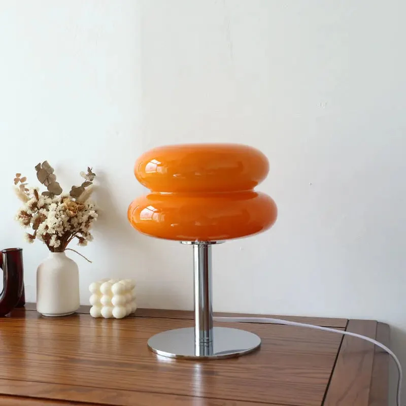 Lampe de table rétro avec abat-jour en verre RetrosNJerseys