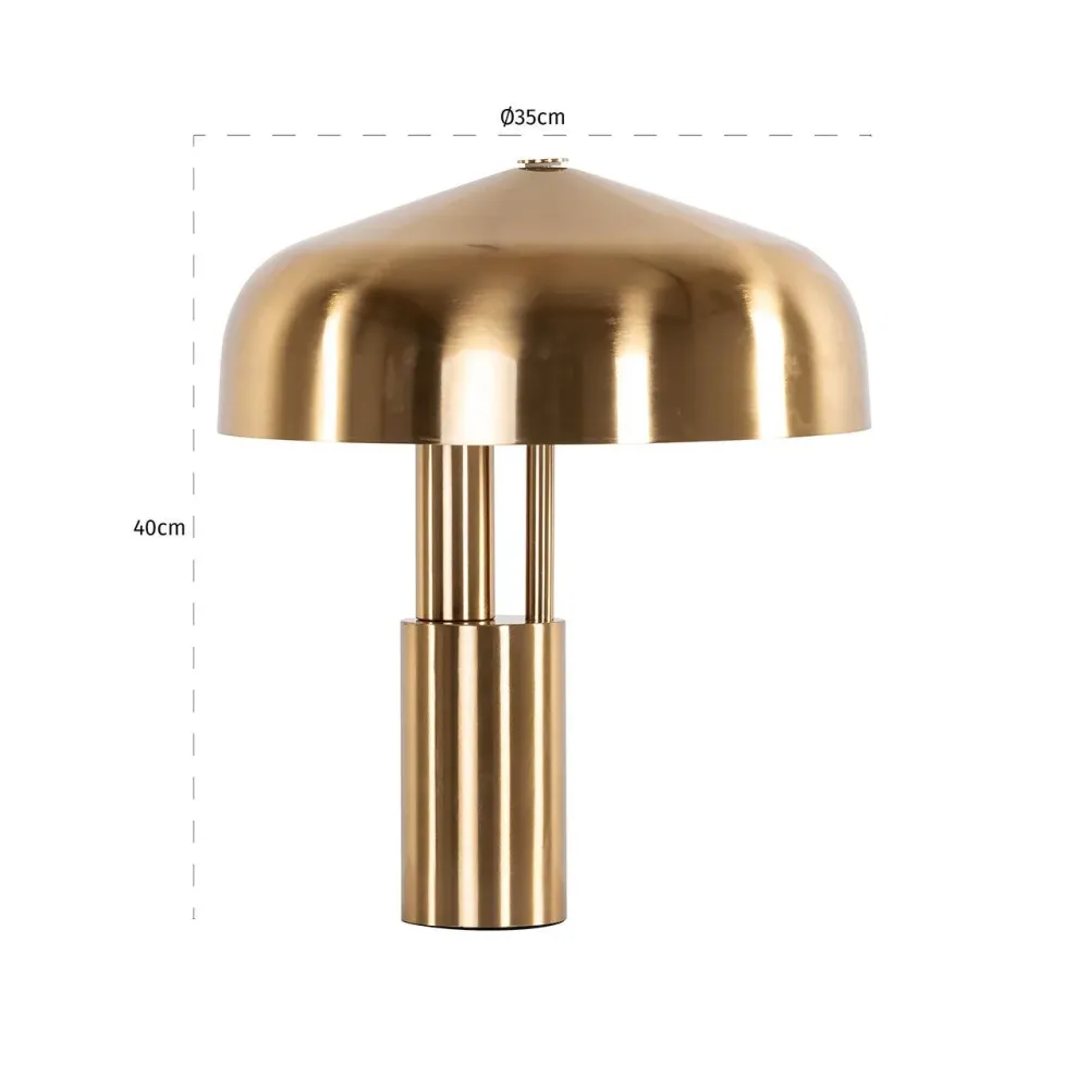 Richmond Interiors Lampe De Table Linzy | Or Brossé