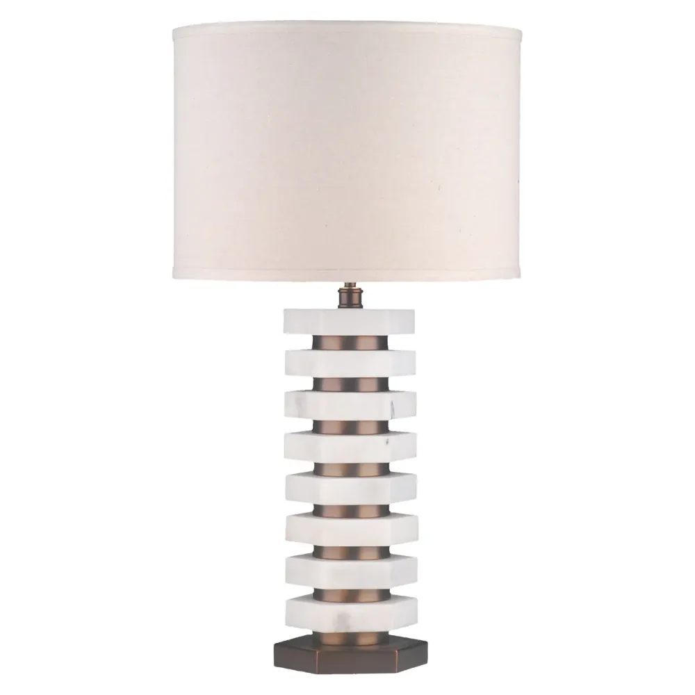 Richmond Interiors Lampe De Table En Marbre Haspen | Naturel