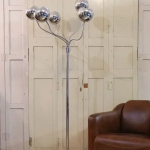 Julien, le grande lampadaire méduse chromé N°329 RIGNT