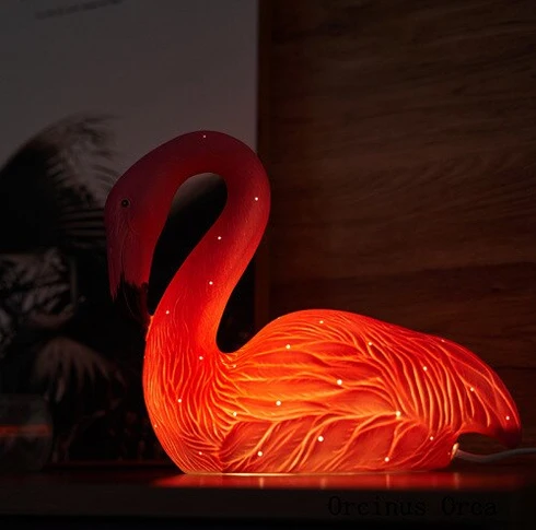 Lampe Flamant Rose Veilleuse Royaume Flamant Rose