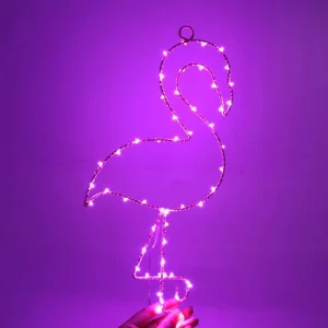 Lampe en Forme de Flamant Rose Royaume Flamant Rose