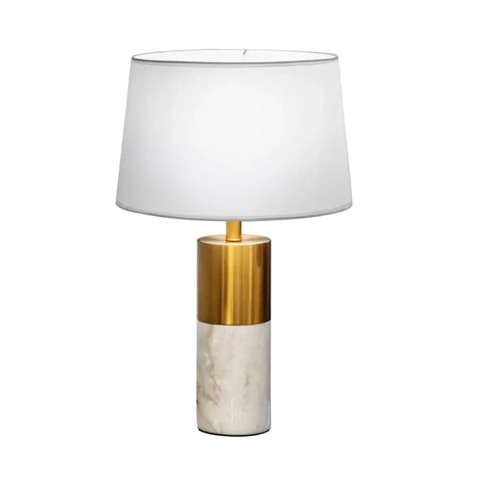Lampe de table Schuller LUCIAN 1L H 61cm, marbre blanc E27