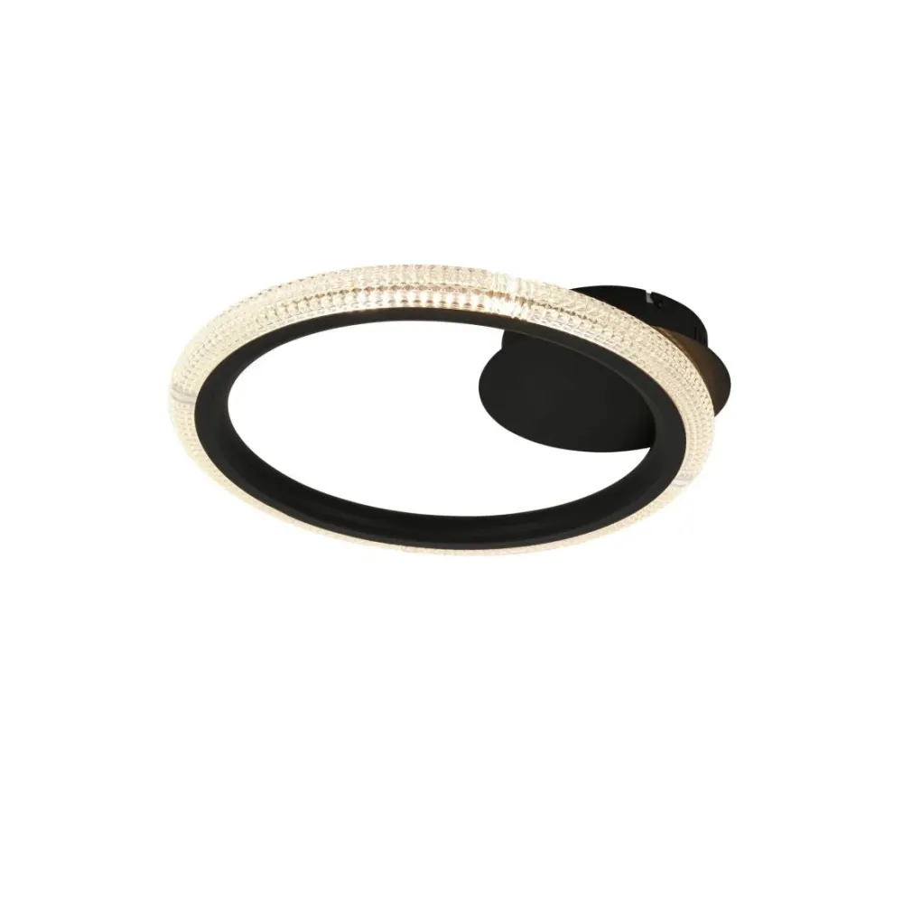 Plafonnier Schuller RING 1L, LED noire