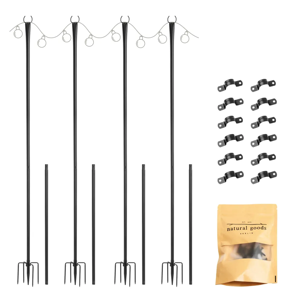 Set de 4 supports pour guirlandes lumineuses
