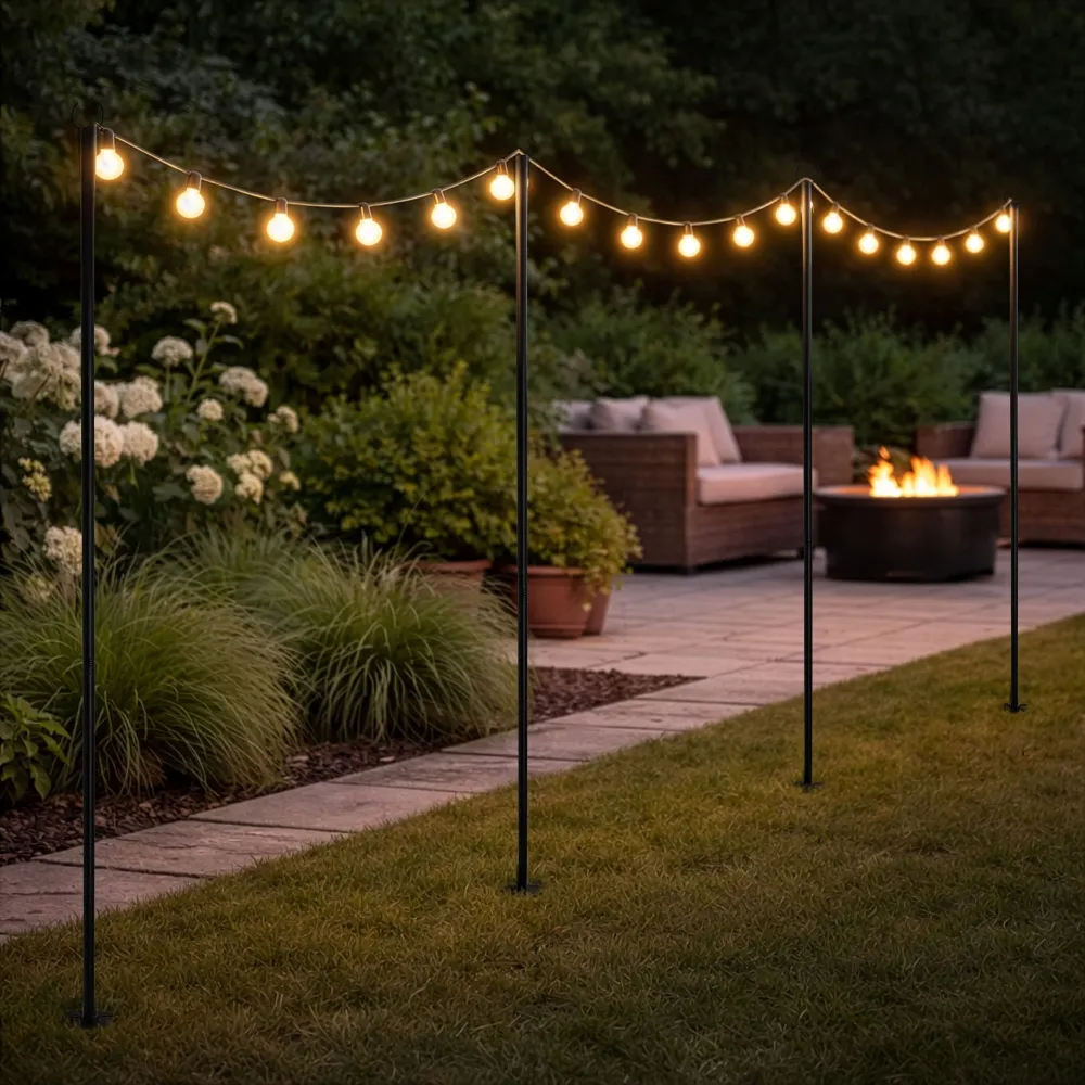 Set de 4 supports pour guirlandes lumineuses